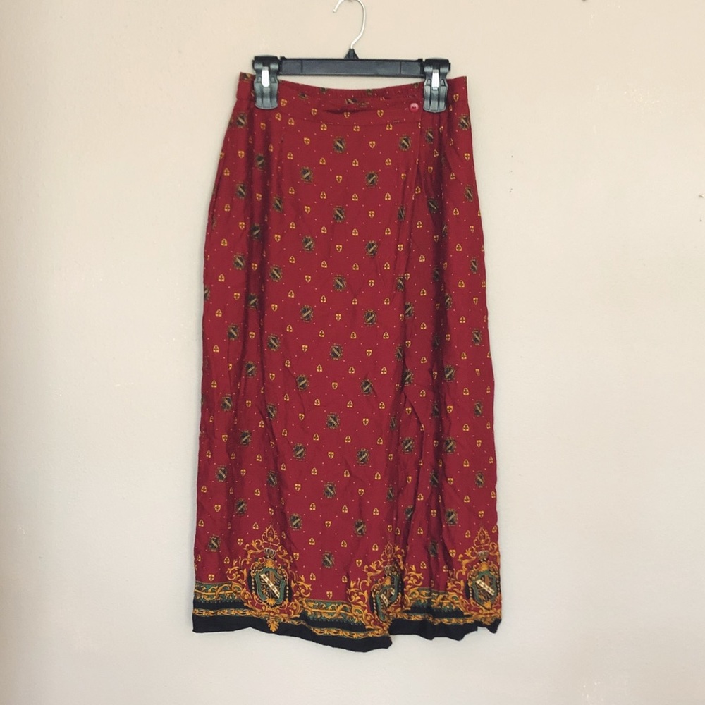 SOLD - Vintage Pendleton wrap midi skirt - Picture 1 of 9